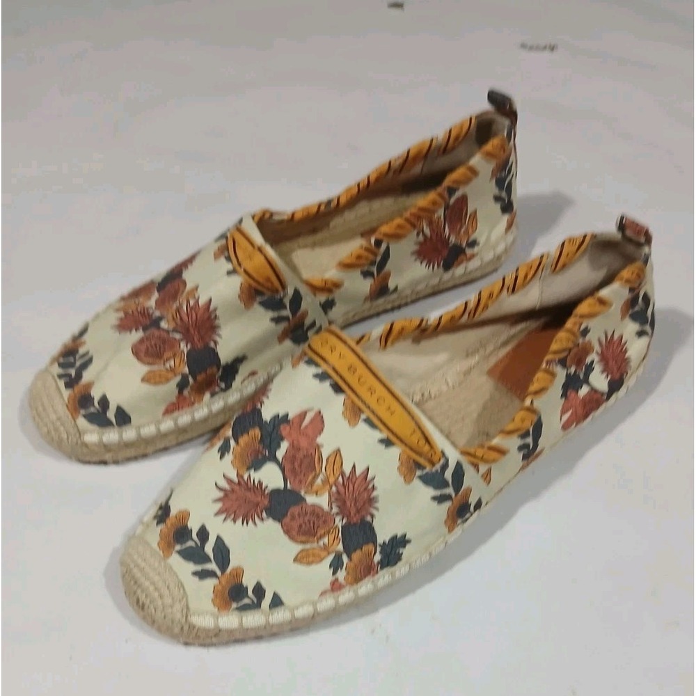 Tory Burch Grosgrain Whipstich Espadrille Flats